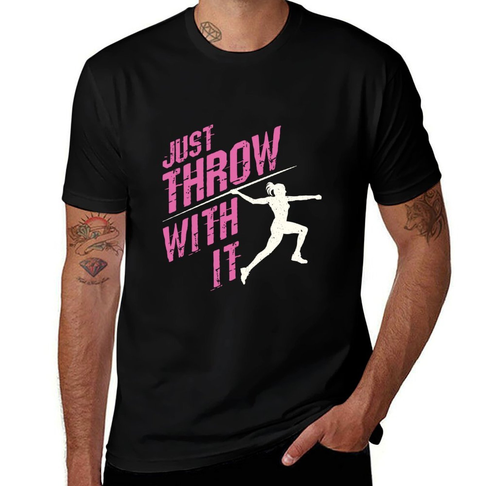 Javelin Throwing - Sadece Atın Cirit Atıcı Kadın Tişörtü