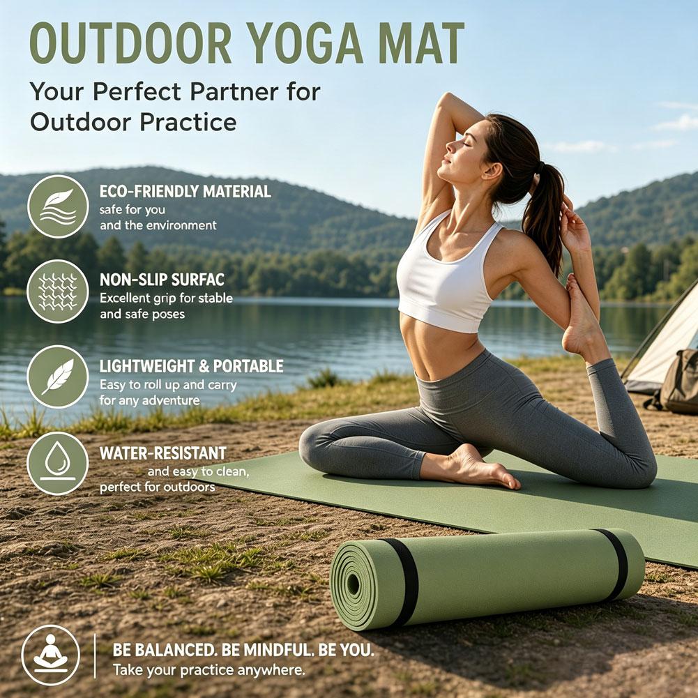 Sports Equipment Supplies - Kaymaz Egzersiz Fitness Pilates Matı Egzersiz